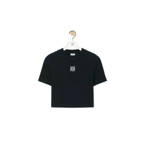 Women Cropped Top - Black
