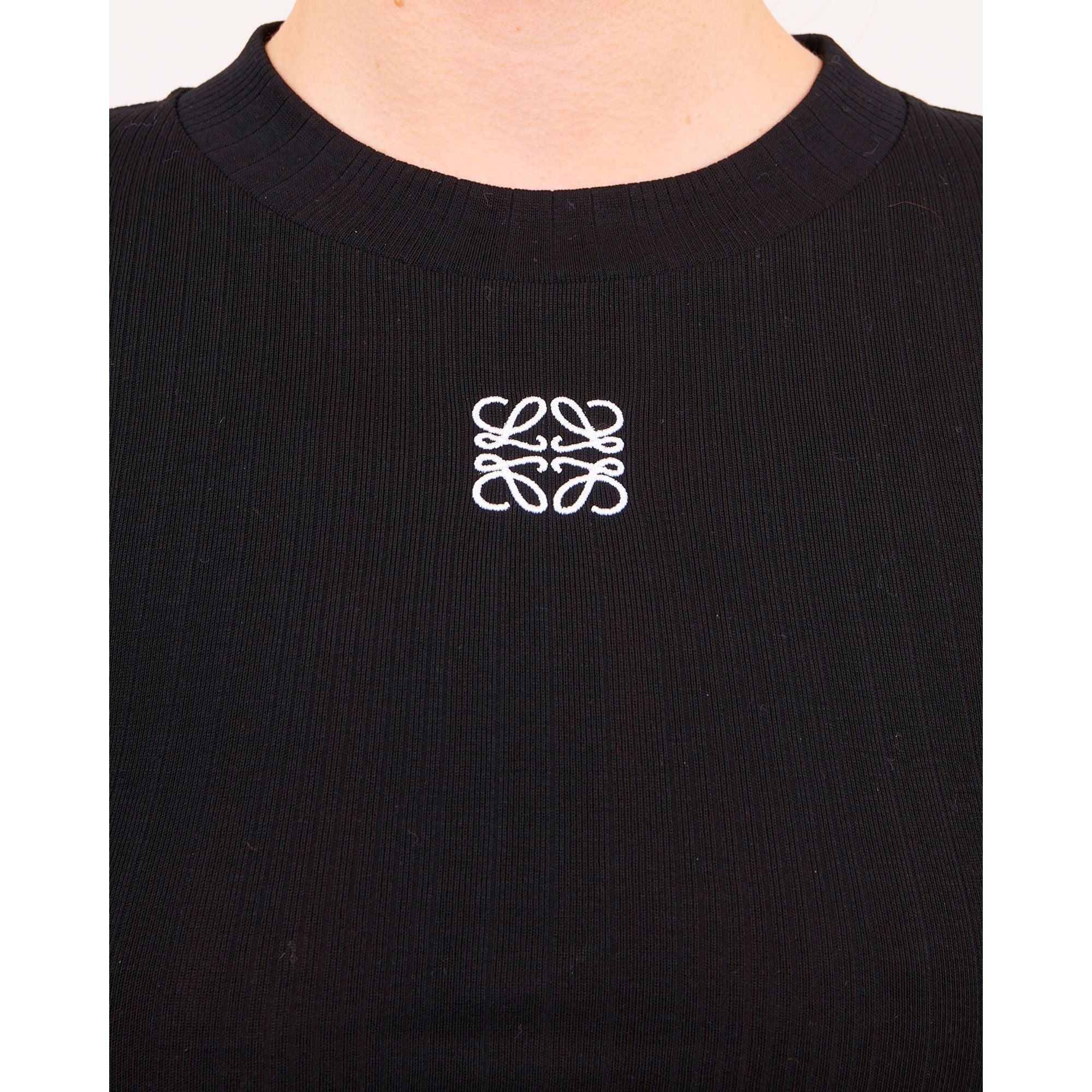 Women Cropped Top - Black