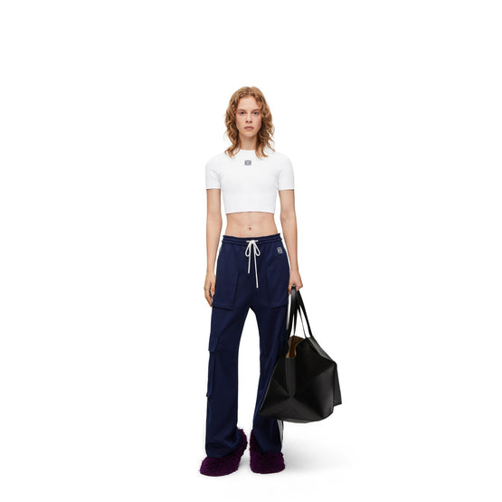 Women Cropped Top - White