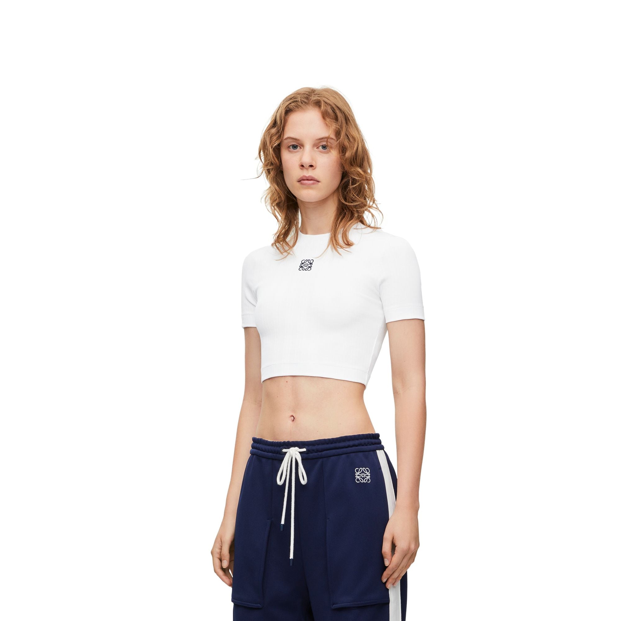 Women Cropped Top - White