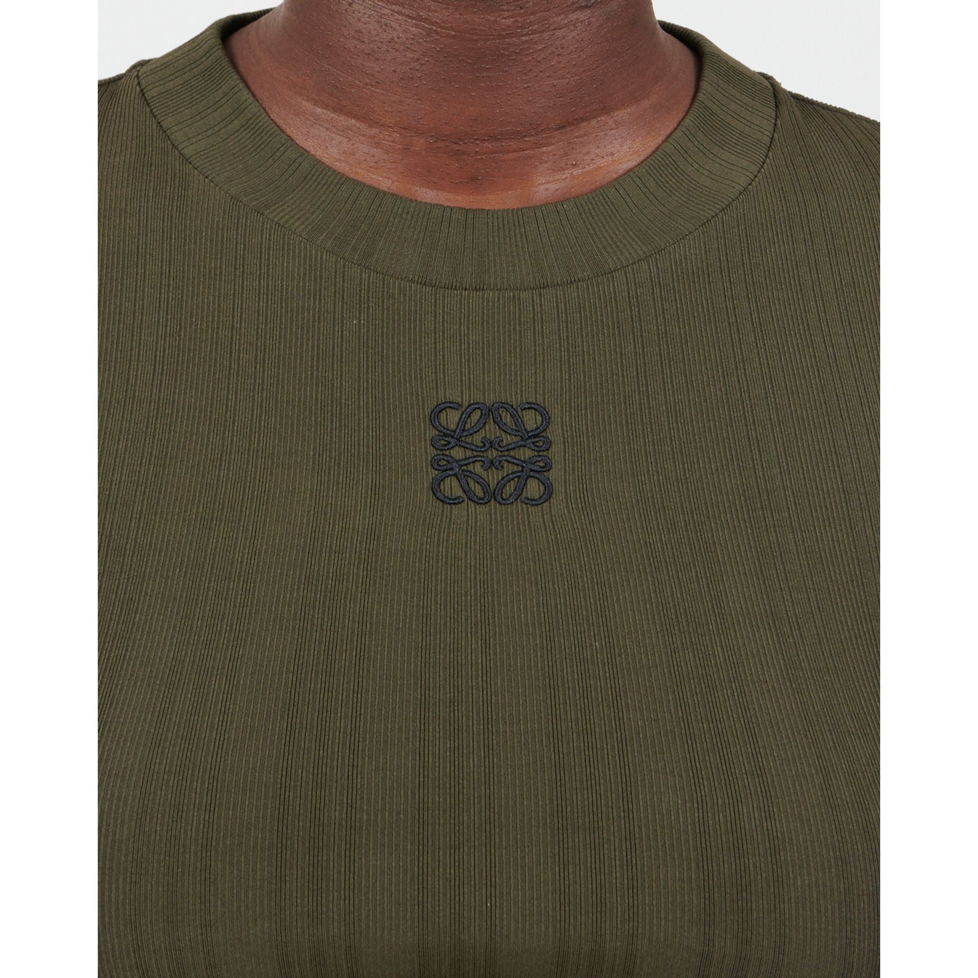 Women Cropped Top - Dark Olive Green