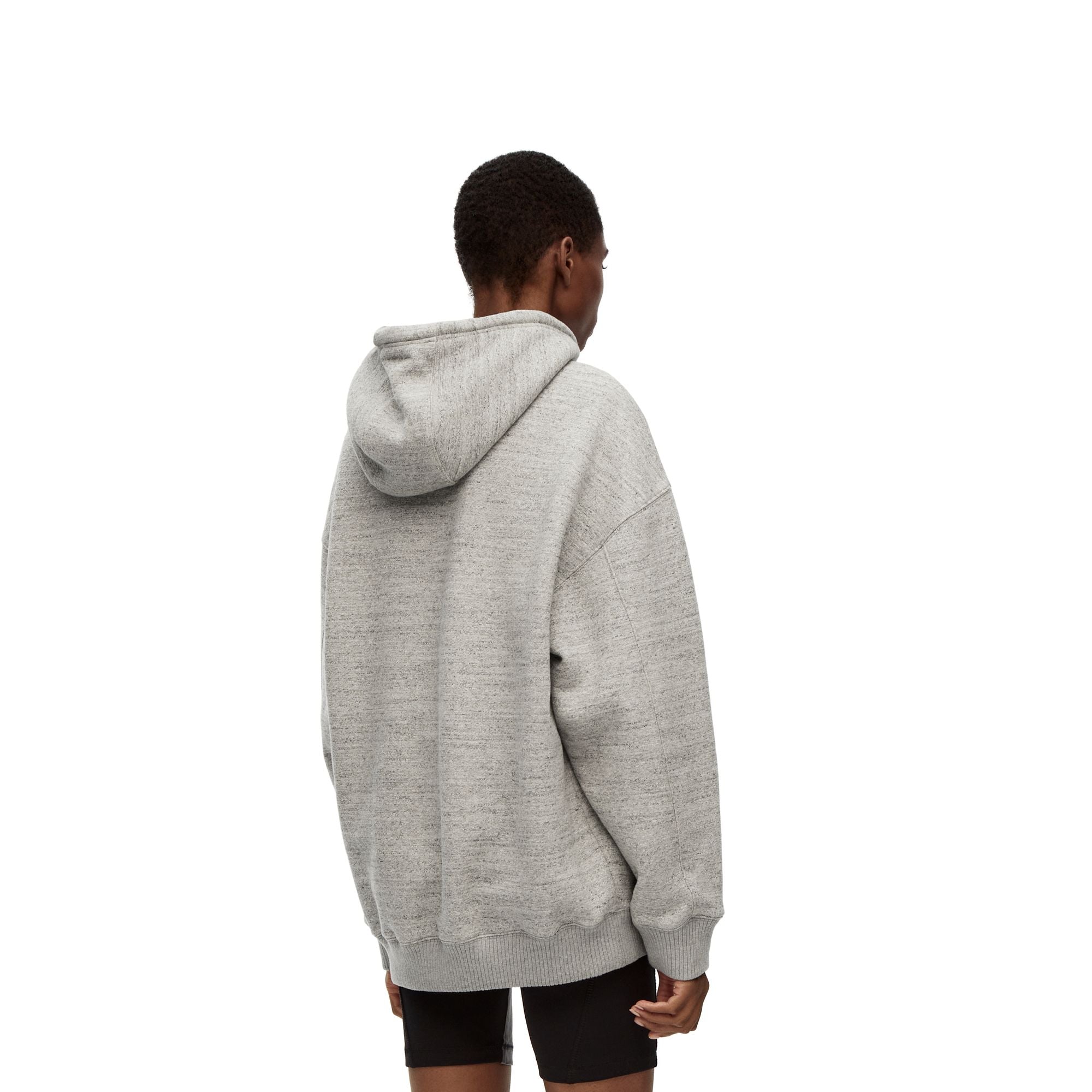 Women Loewe Oversize Hoodie - Grey Melange