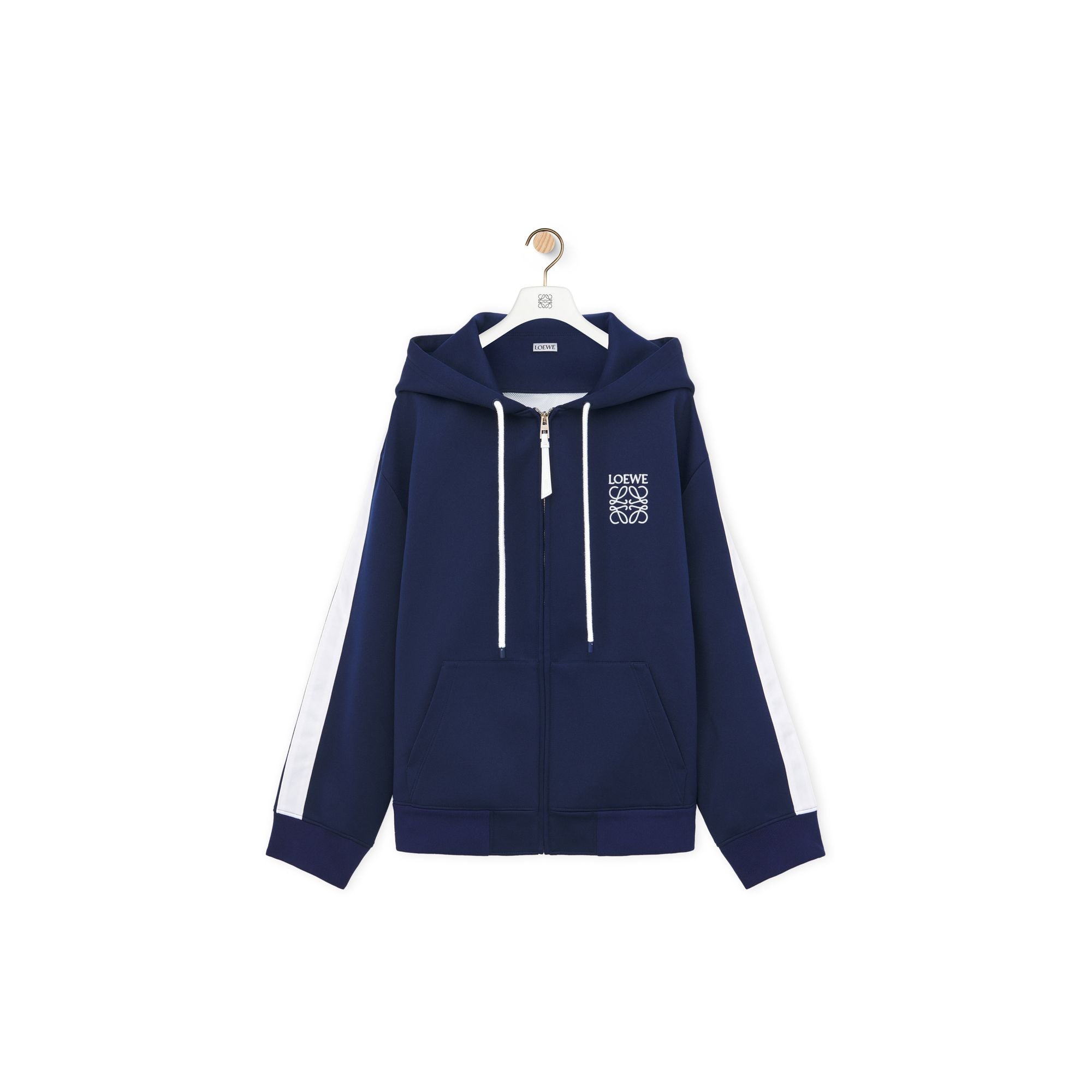 Women Hooded Tracksuit Jacket - Marine