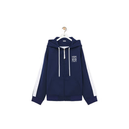 Women Hooded Tracksuit Jacket - Marine