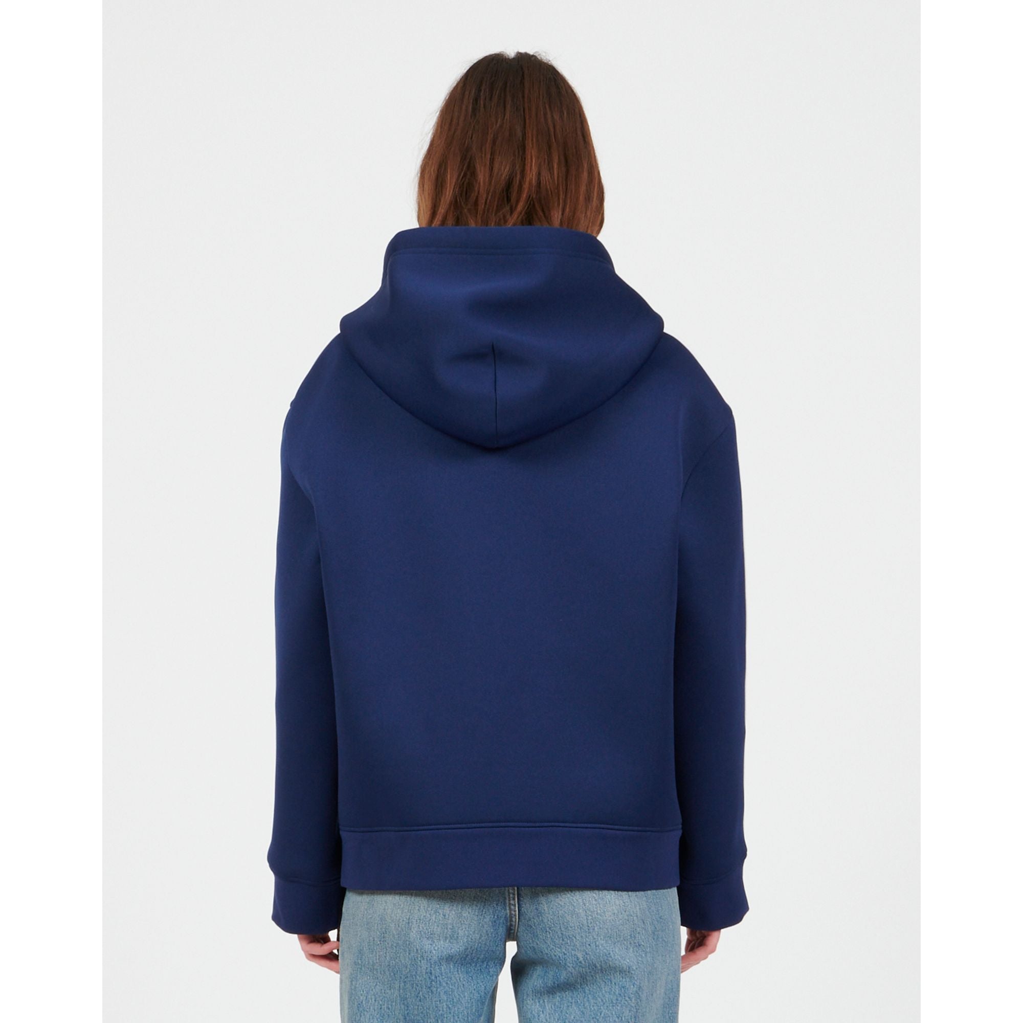 Women Hooded Tracksuit Jacket - Marine