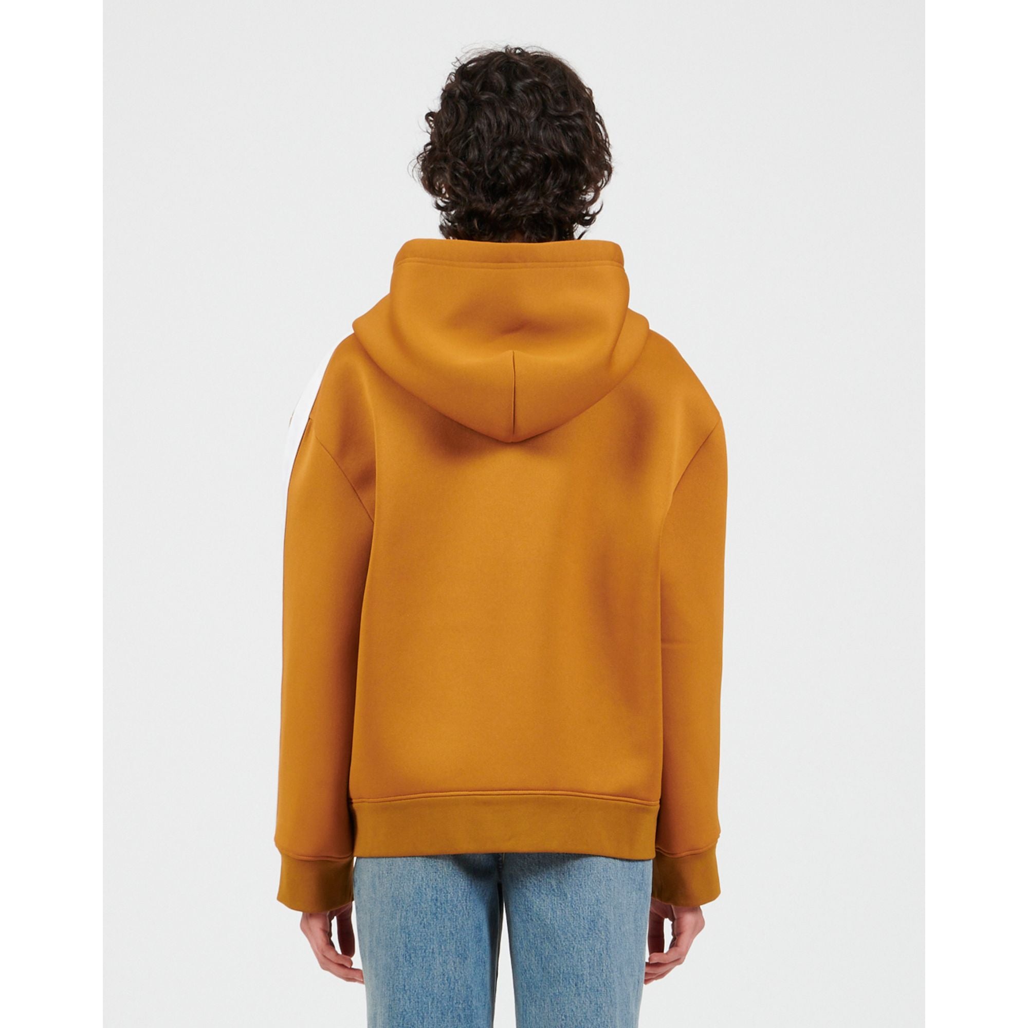 Women Hooded Tracksuit Jacket - Dark Ochre