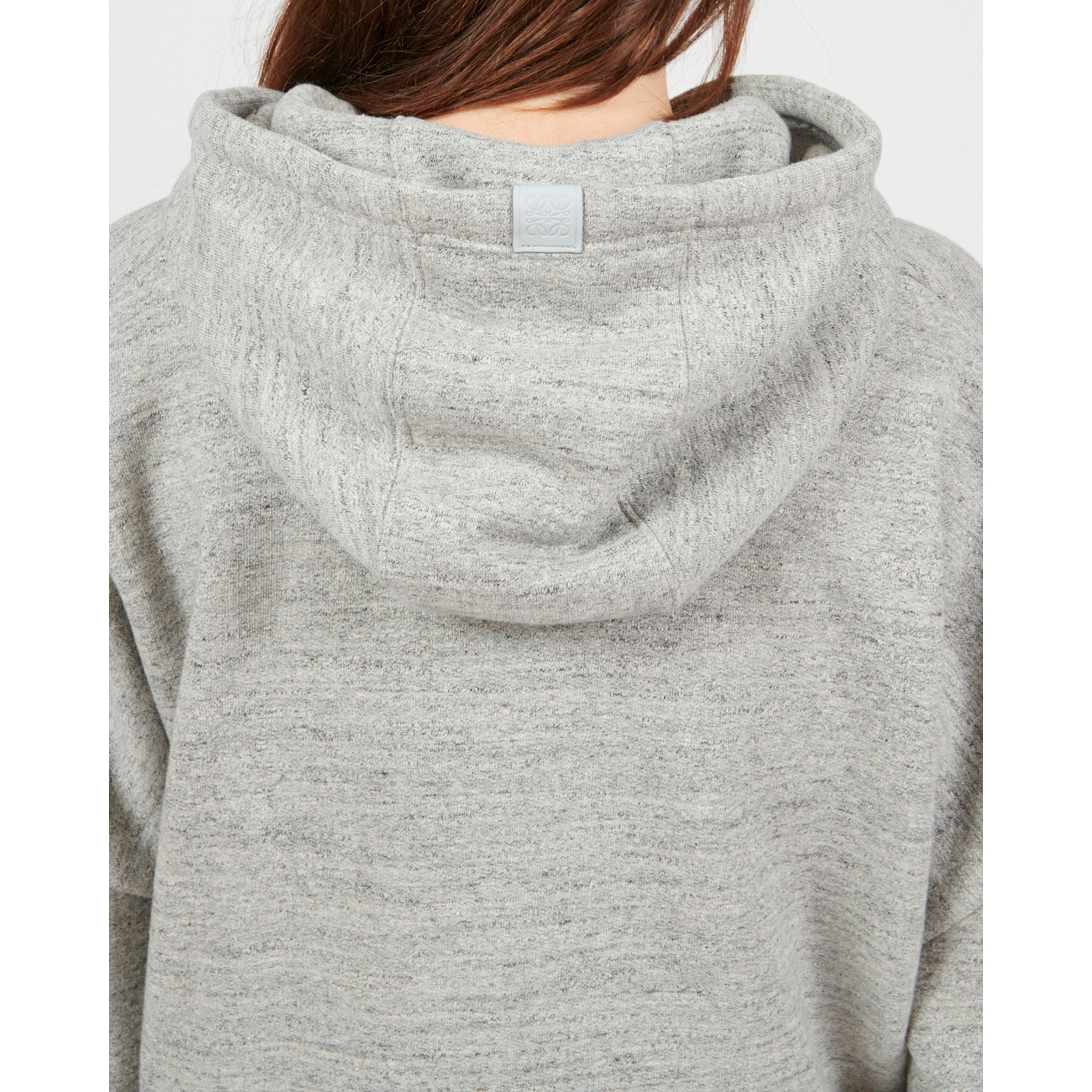 Women Draped Hoodie - Light Grey