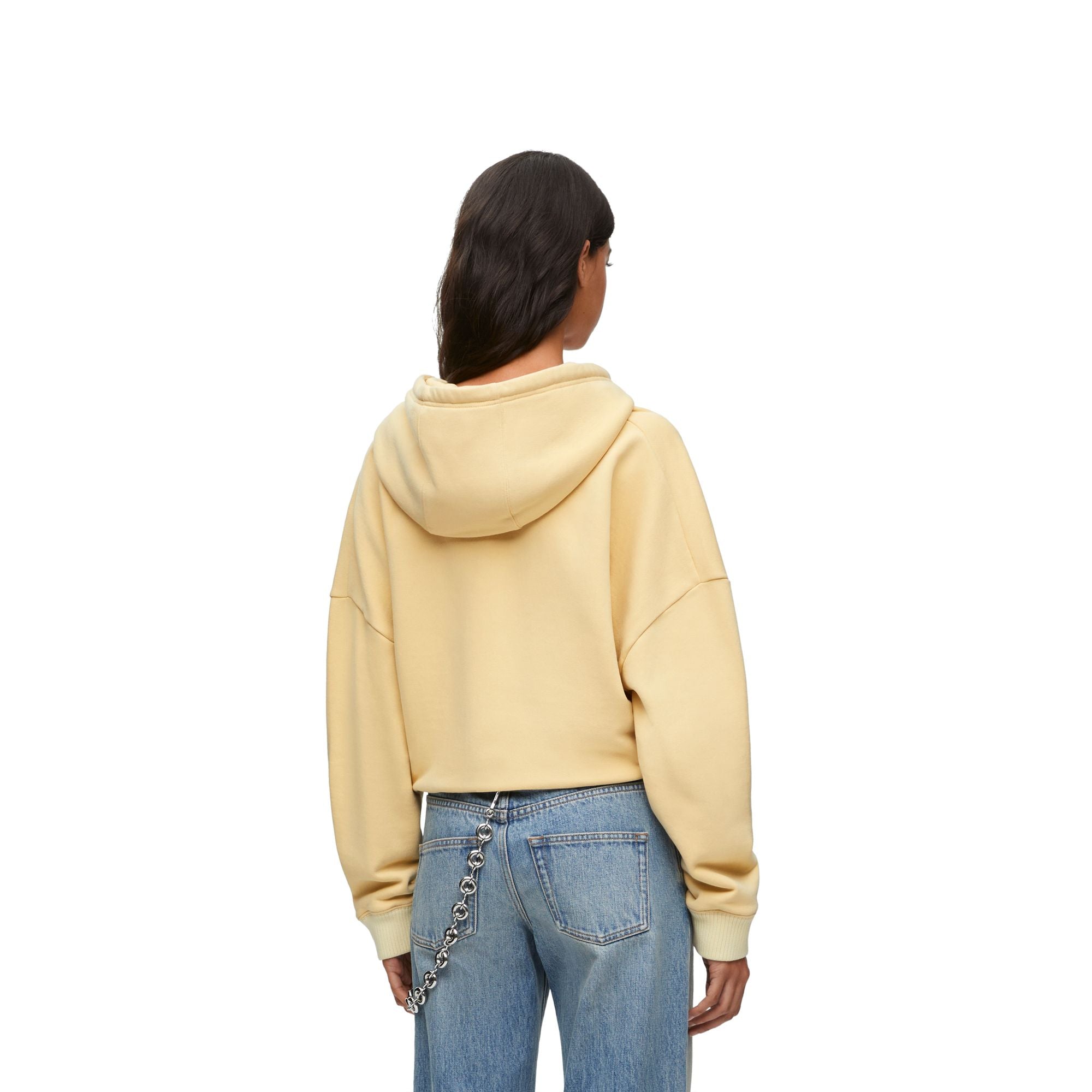 Women Draped Hoodie - Vanilla