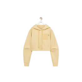 Women Cropped Hoodie - Vanilla