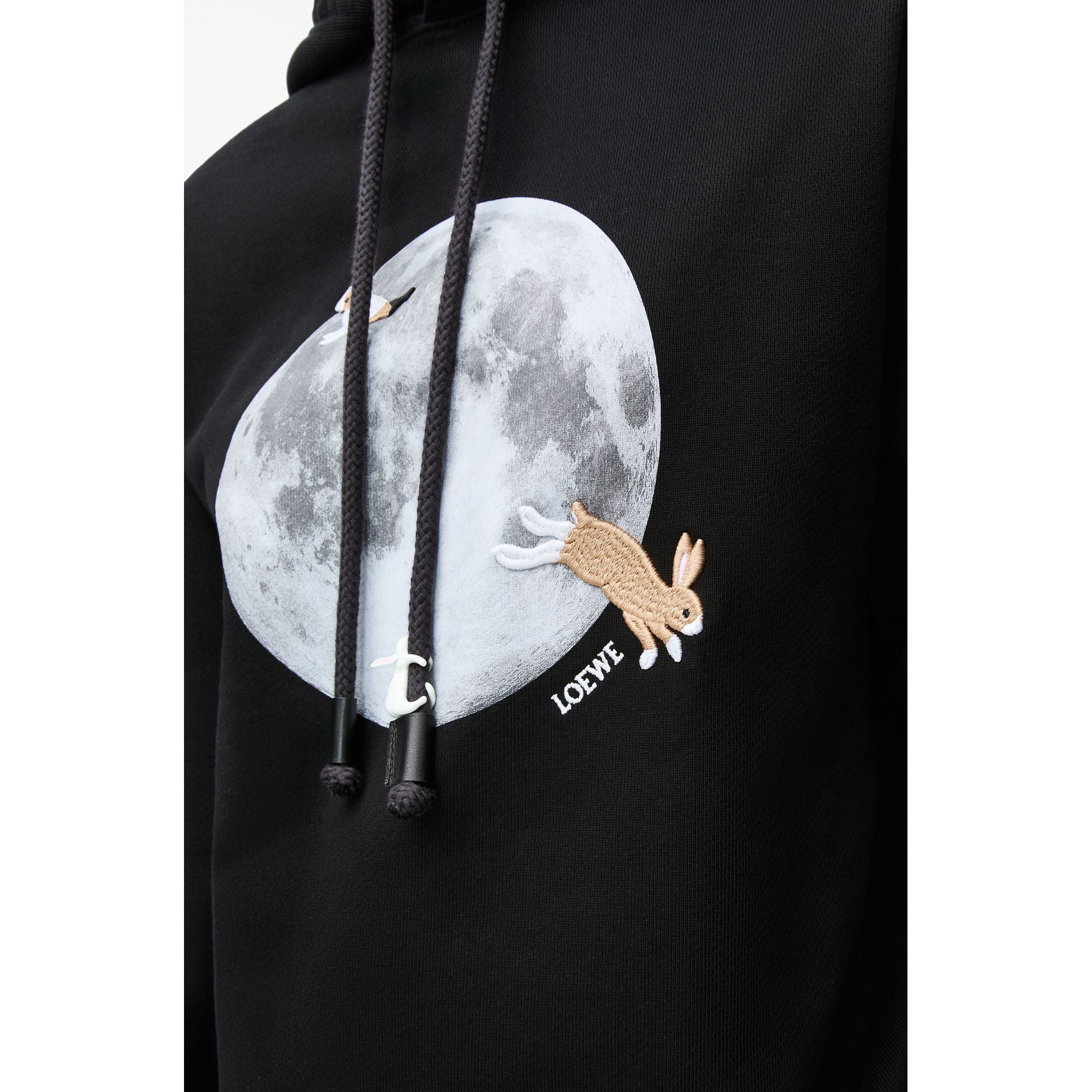 Women Loose Fit Hoodie - Black