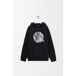 Women Loose Fit Hoodie - Black