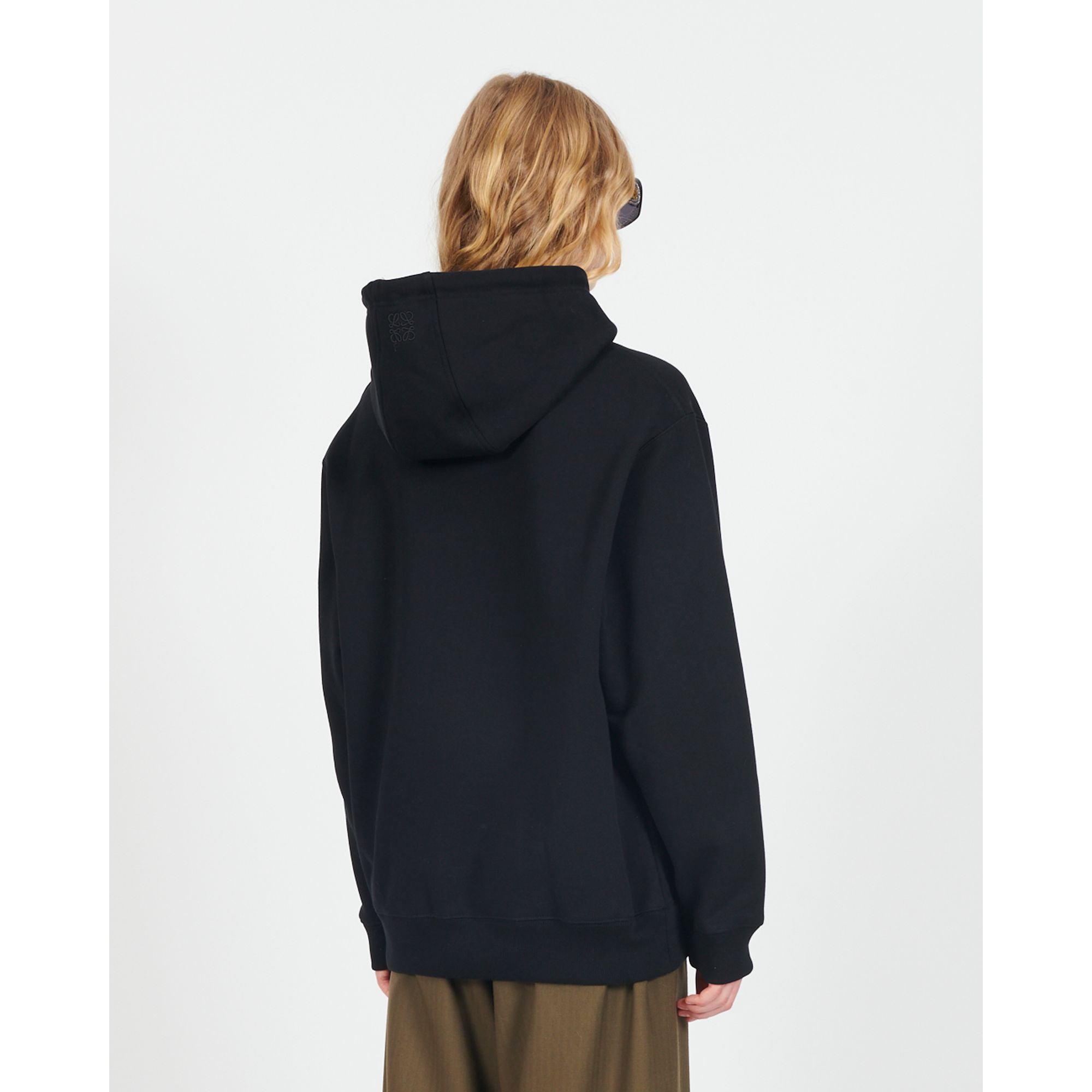 Women Loose Fit Hoodie - Black