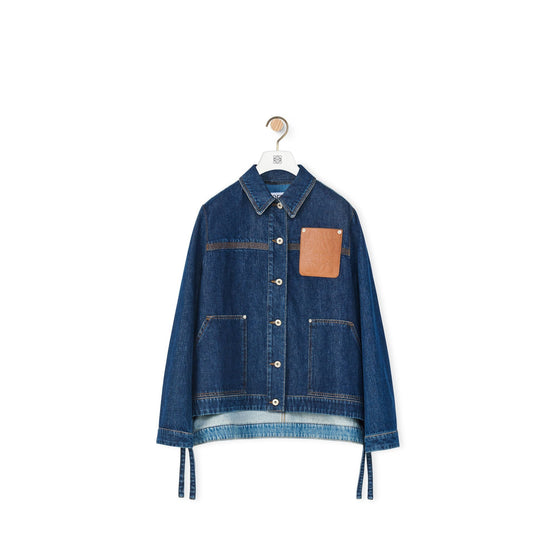 Women Workwear Jacket - Denim Blue/Light Denim Blue