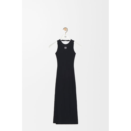 Women Anagram Tank Dress - Black