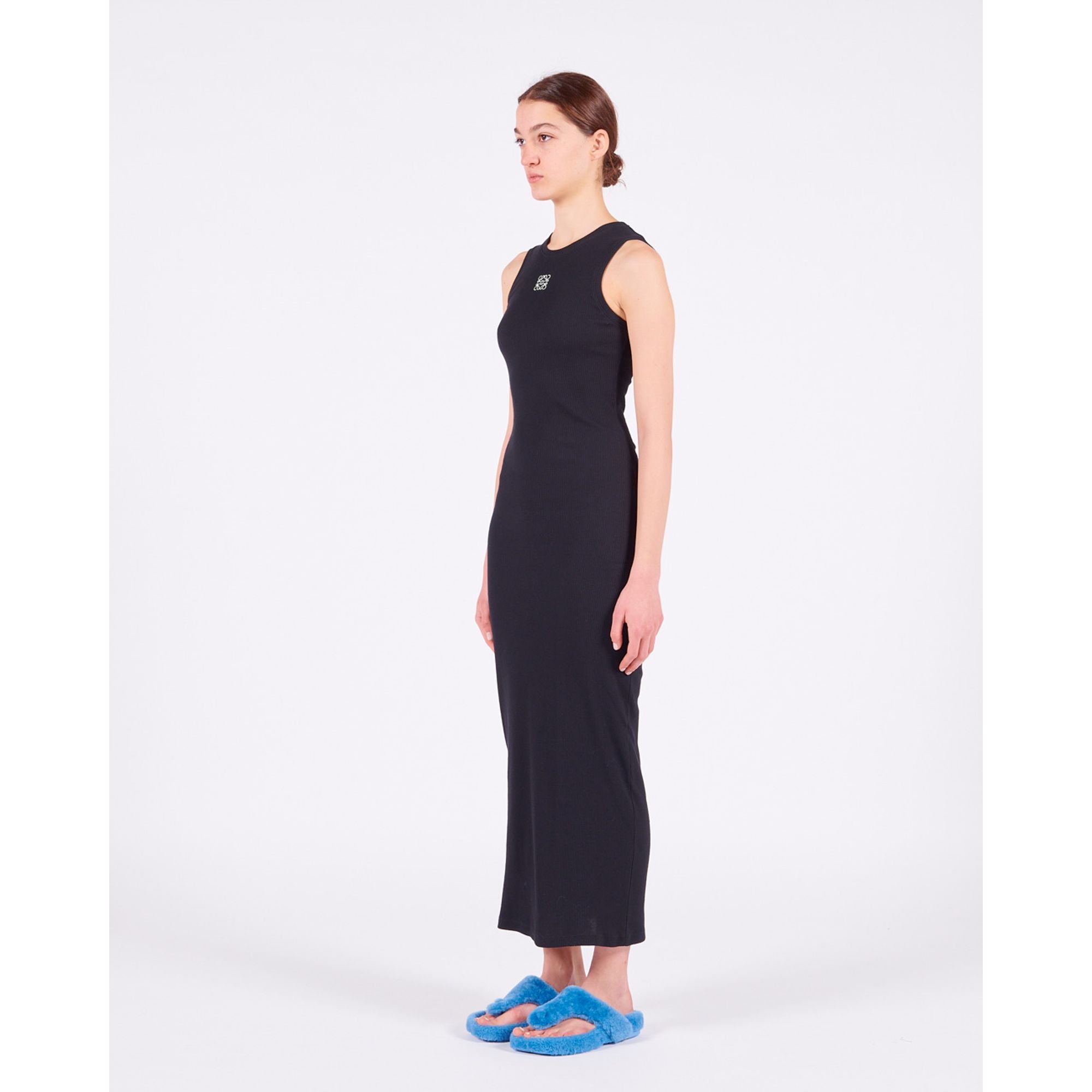 Women Anagram Tank Dress - Black