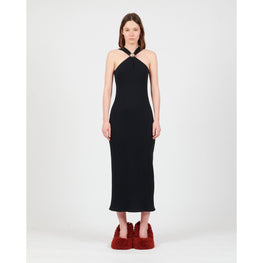 Women Anagram Pebble Dress Af - Black