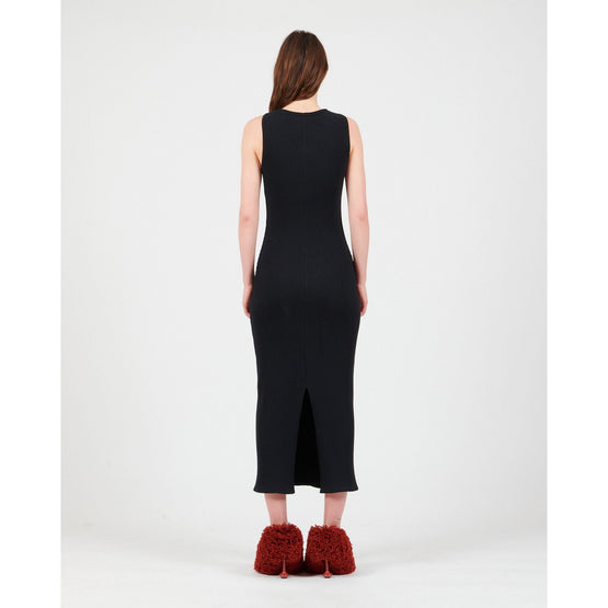 Women Anagram Pebble Dress Af - Black
