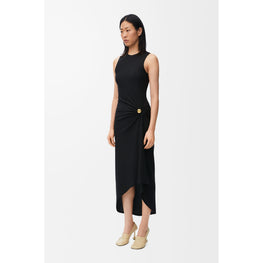Women Pebble Dress Af - Black