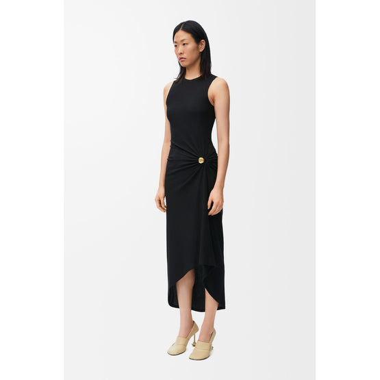 Women Pebble Dress Af - Black