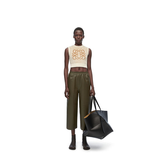 Women Cropped Trousers - Tea Dust Glaze