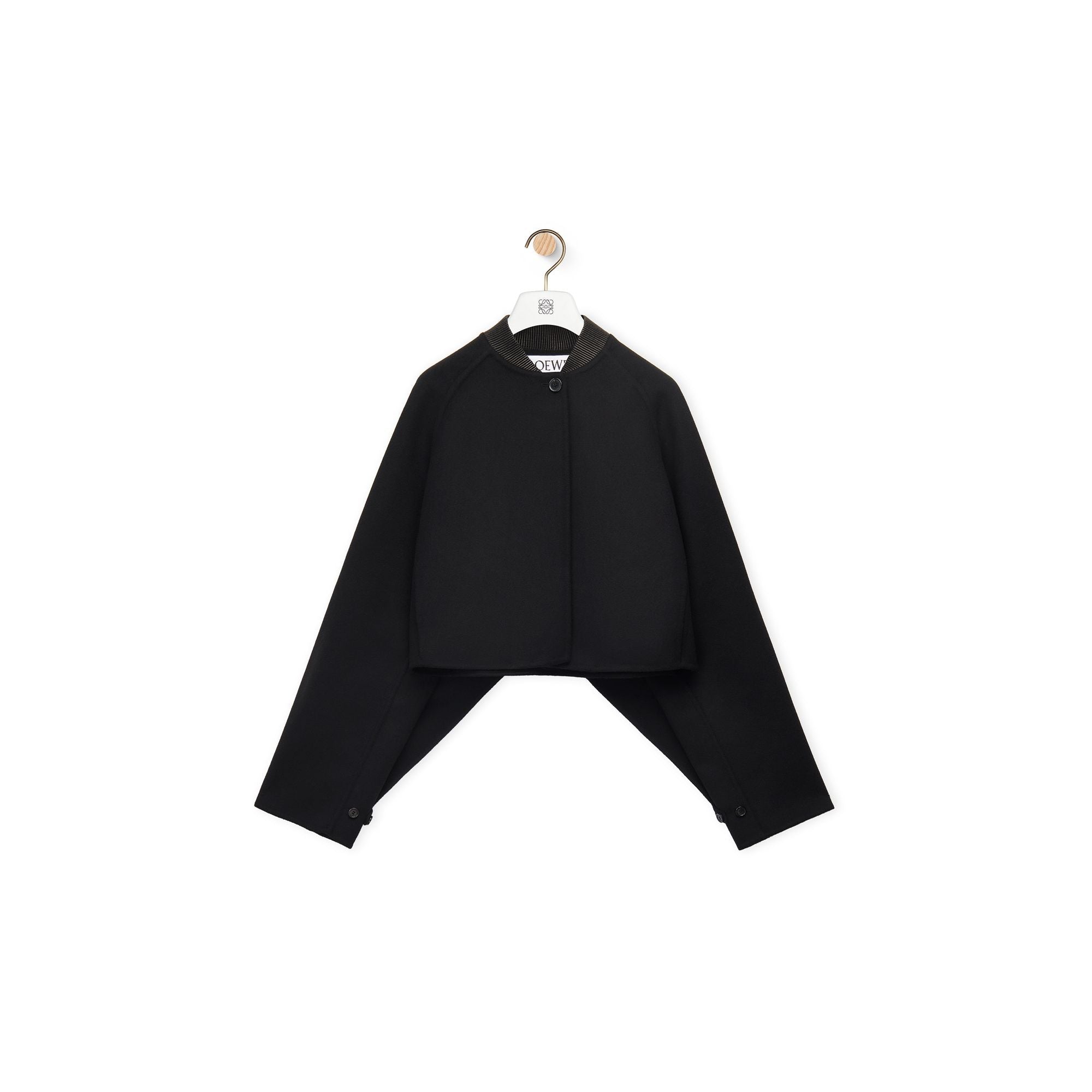 Women Cropped Jacket - Black