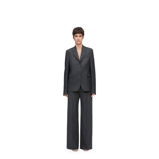 Women Tailored Jacket - Dark Grey