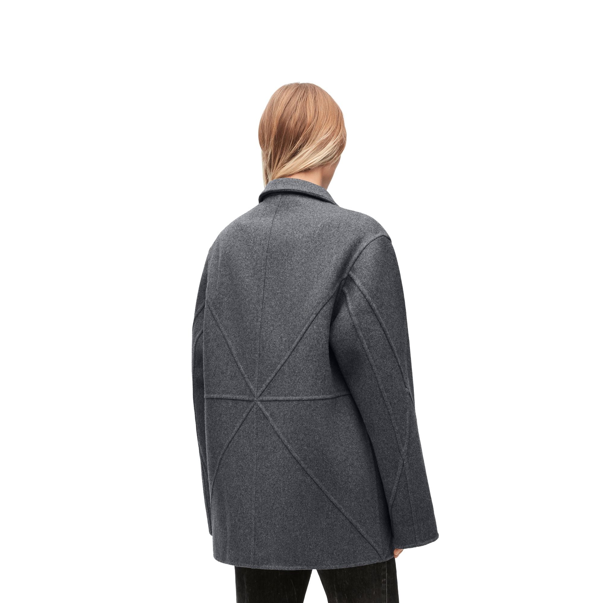 Women Puzzle Fold Jacket - Grey Melange