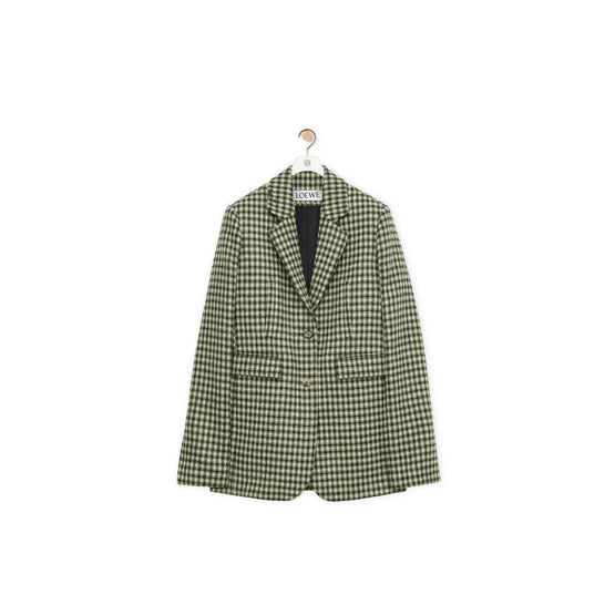 Women Tailored Jacket Af - Ecru/Sage/Black