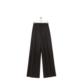 Women High Waisted Trousers Af - Black