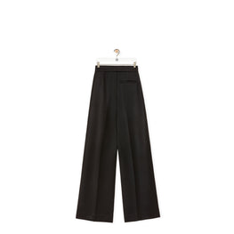 Women High Waisted Trousers Af - Black