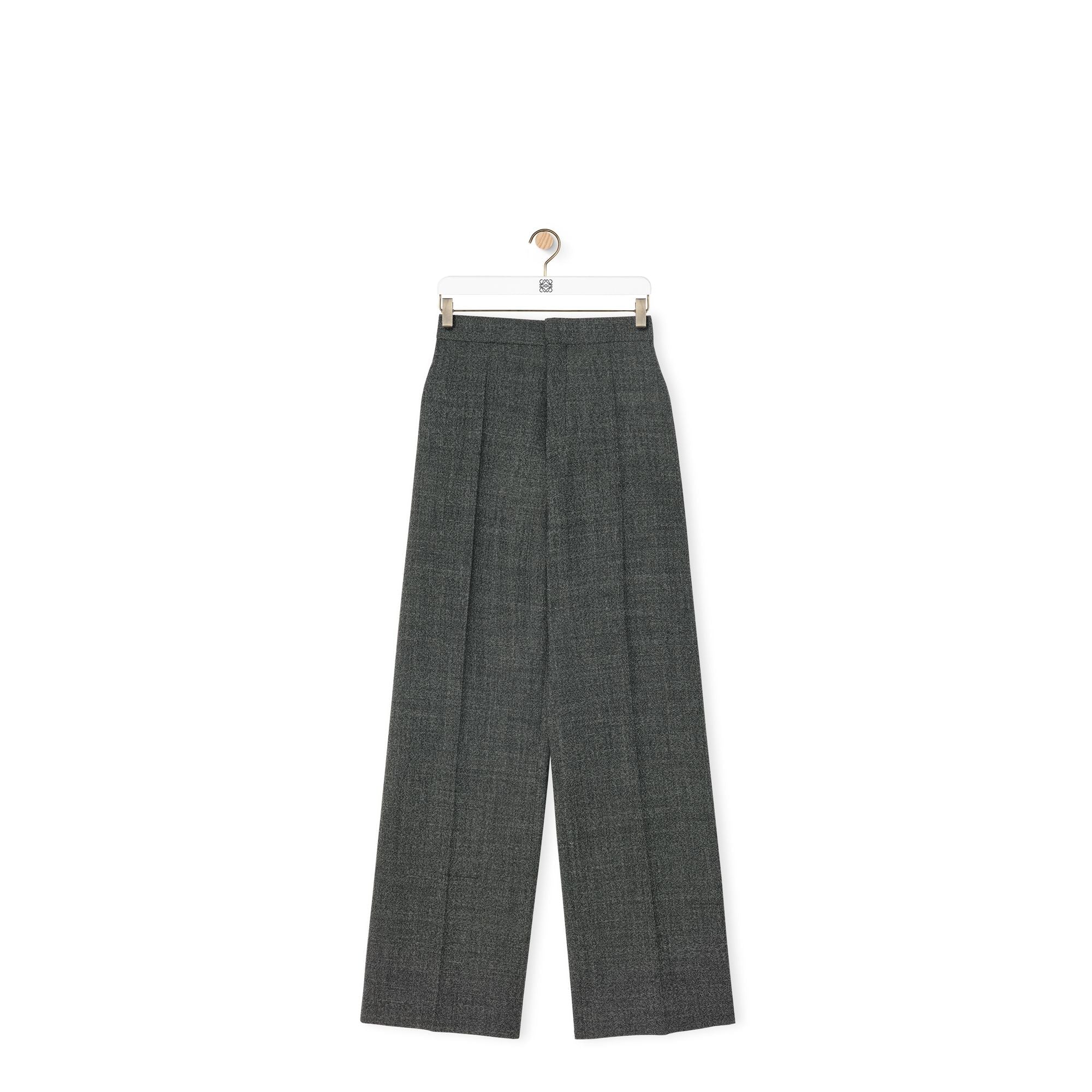 Women High Waisted Trousers Af - Black/White