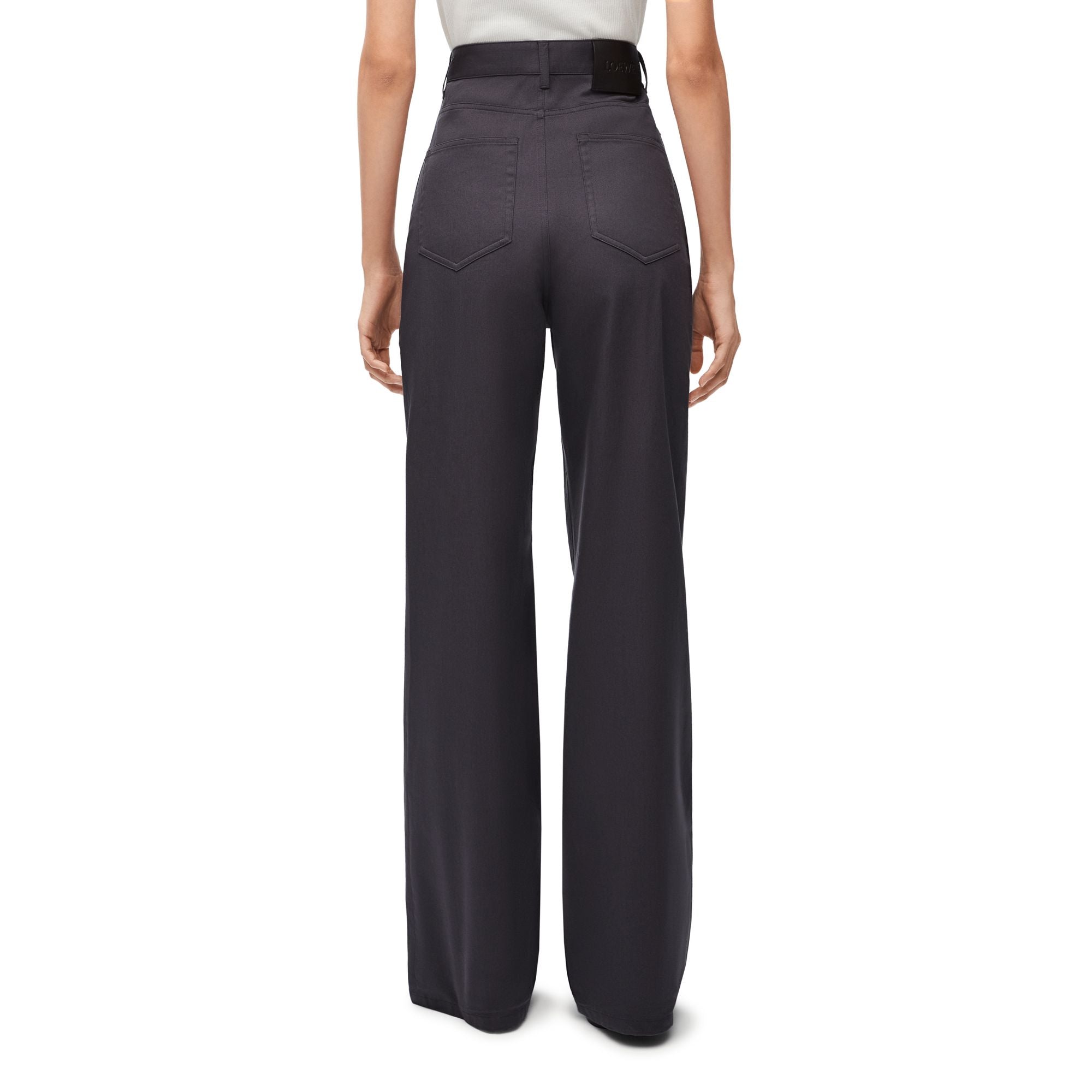 Women High Waisted Trousers - Deep Pavement