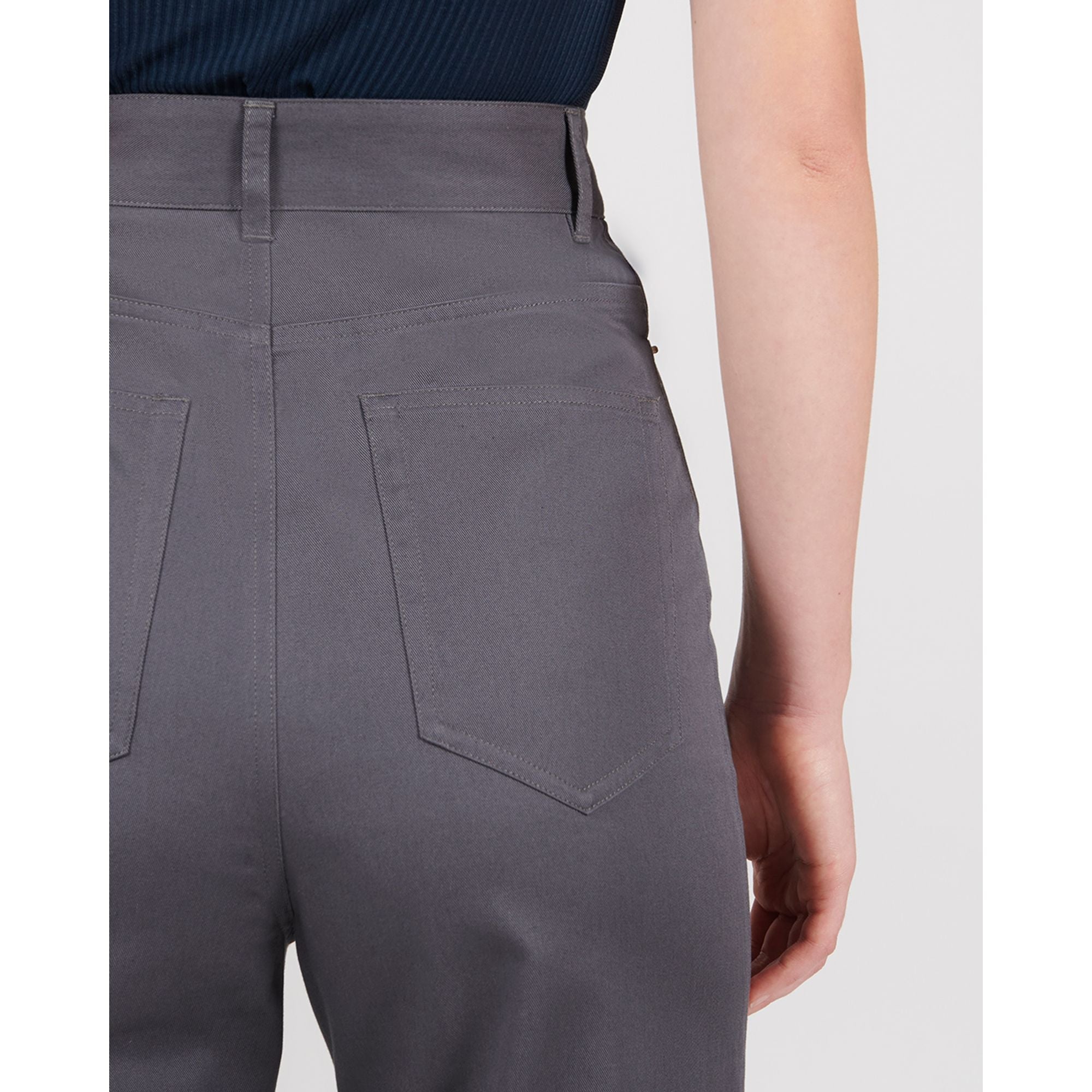 Women High Waisted Trousers - Deep Pavement