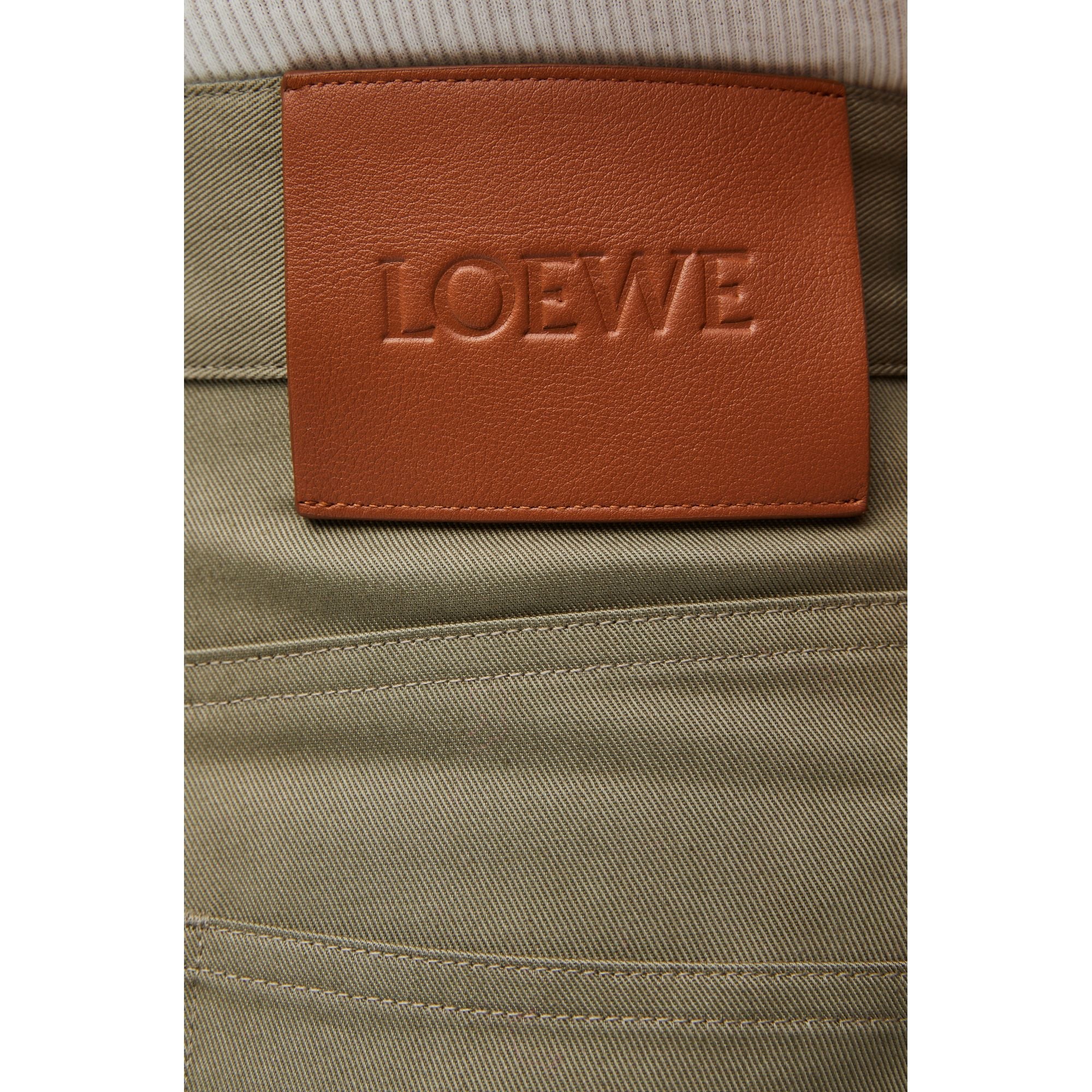 Women High Waisted Trousers - Military Green