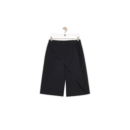 Women Pleated Shorts - Black