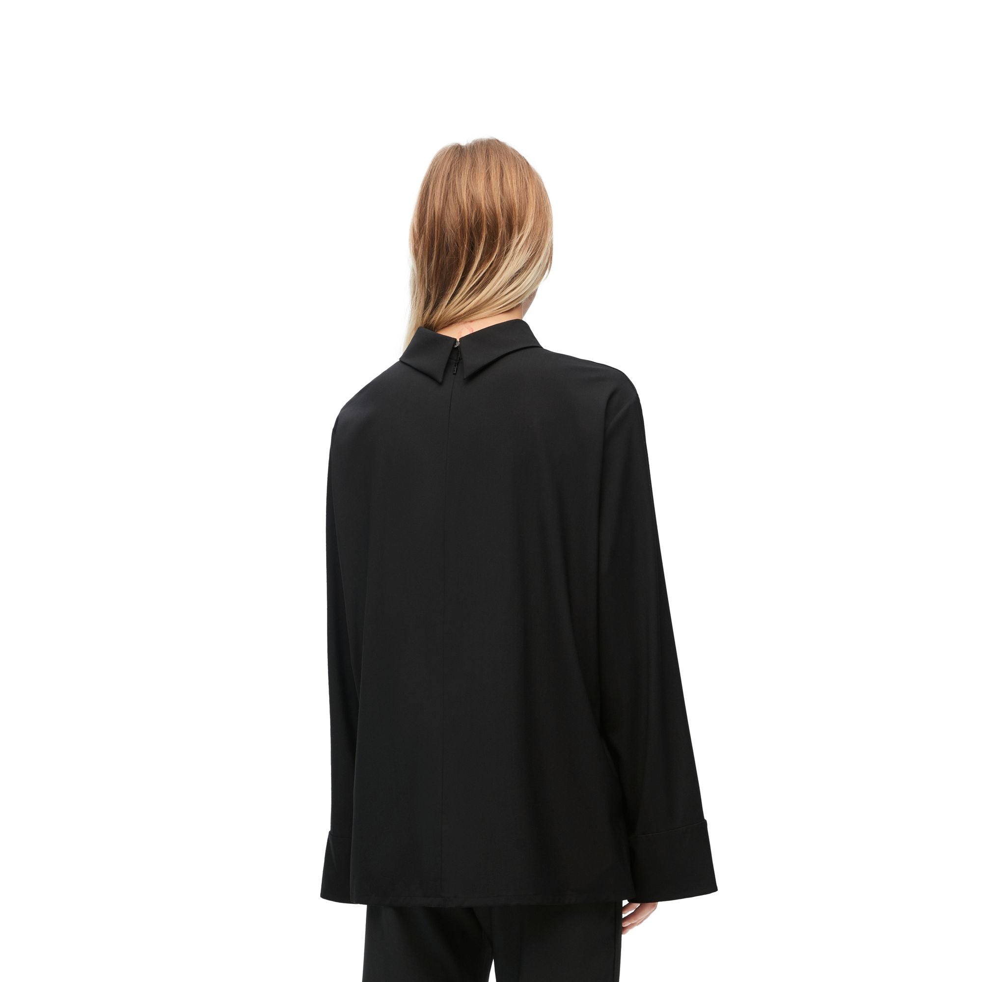 Women Back To Front Shirt - Black