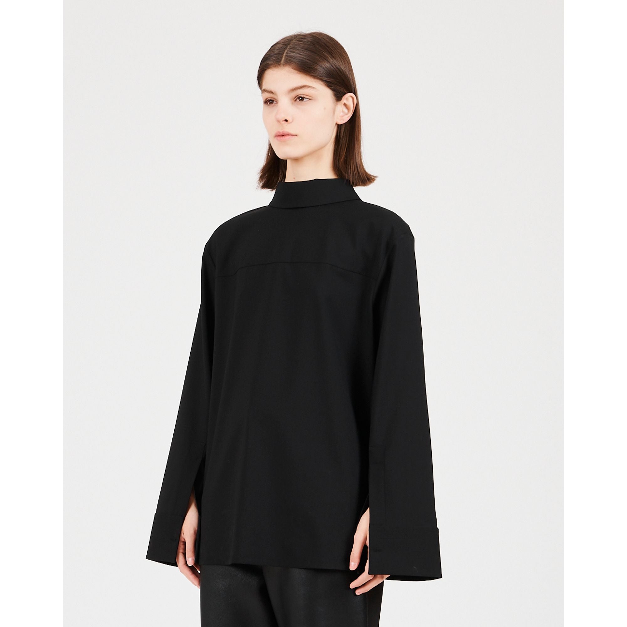 Women Back To Front Shirt - Black