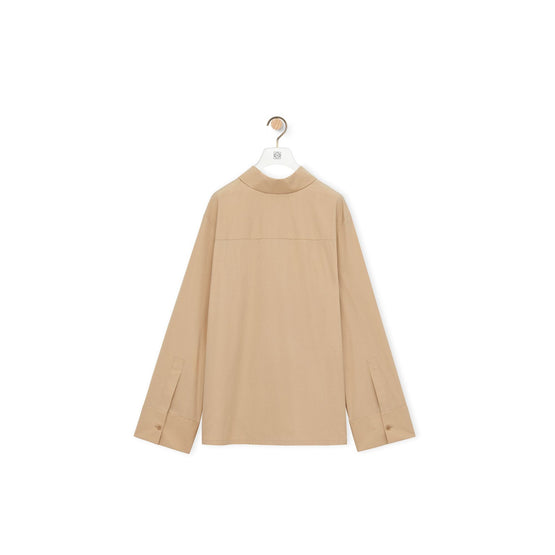 Women Back To Front Shirt - Cafe Latte