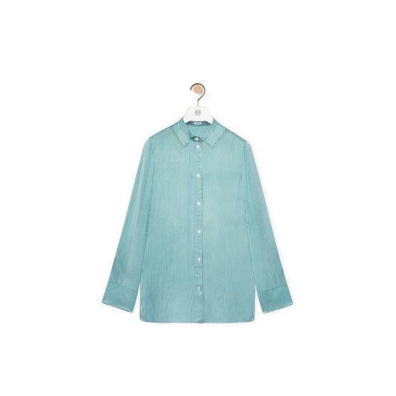 Women Shirt - Green/Blue/White