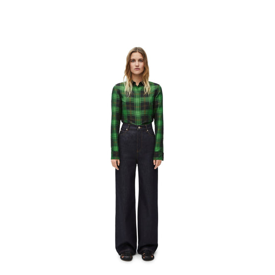 Women Shirt - Green/Black