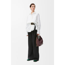 Women Belted Shirt - Optic White