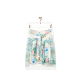 Women Skirt - White/Multicolor