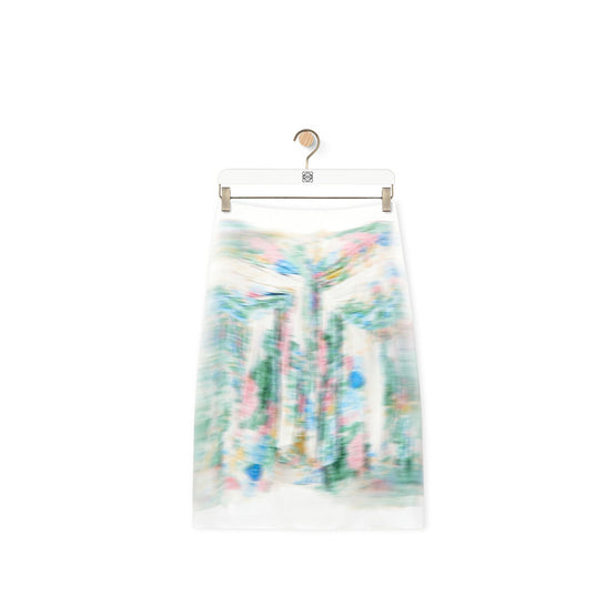 Women Skirt - White/Multicolor