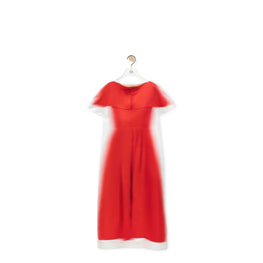 Women Blurred Dress - Red/White