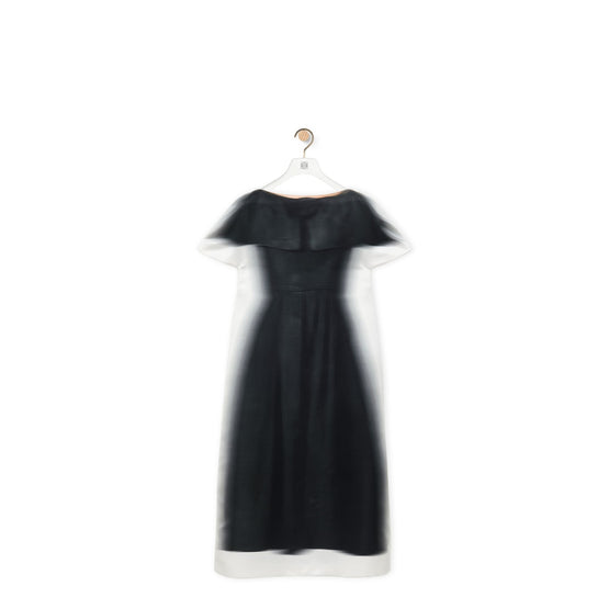 Women Blurred Dress - Black/White