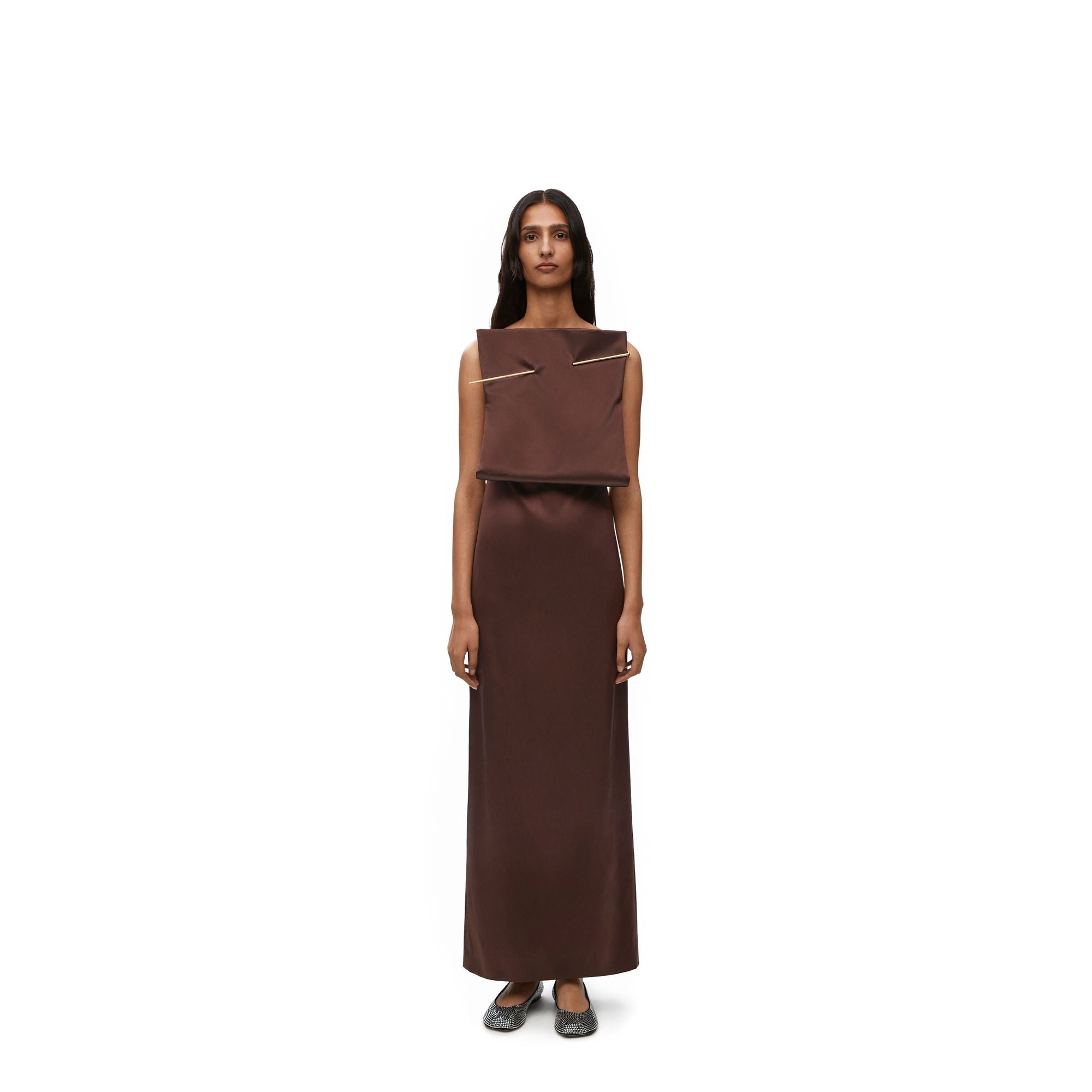 Women Pin Dress - Chocolate