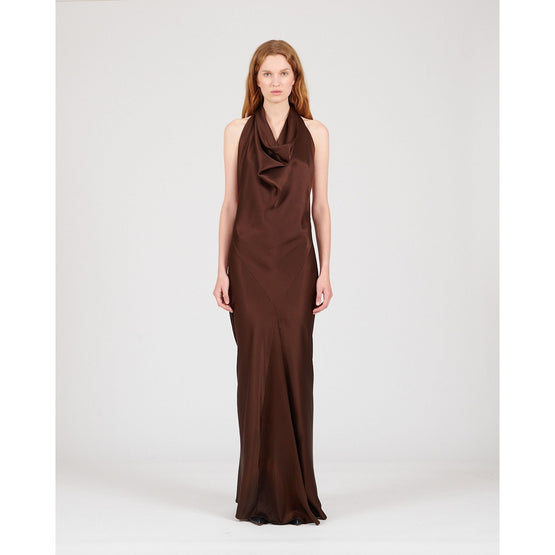 Women Scarf Dress Af - Chocolate