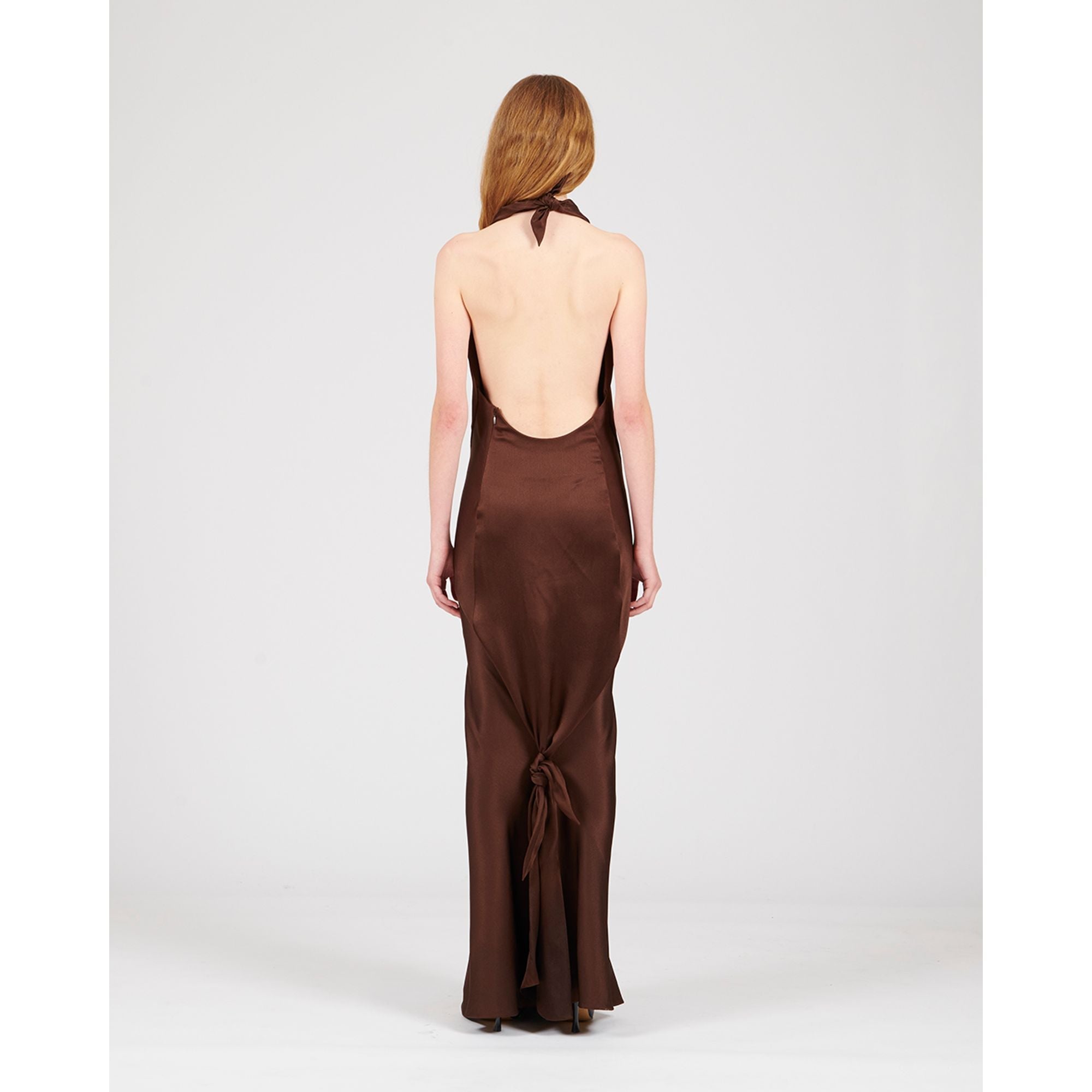 Women Scarf Dress Af - Chocolate