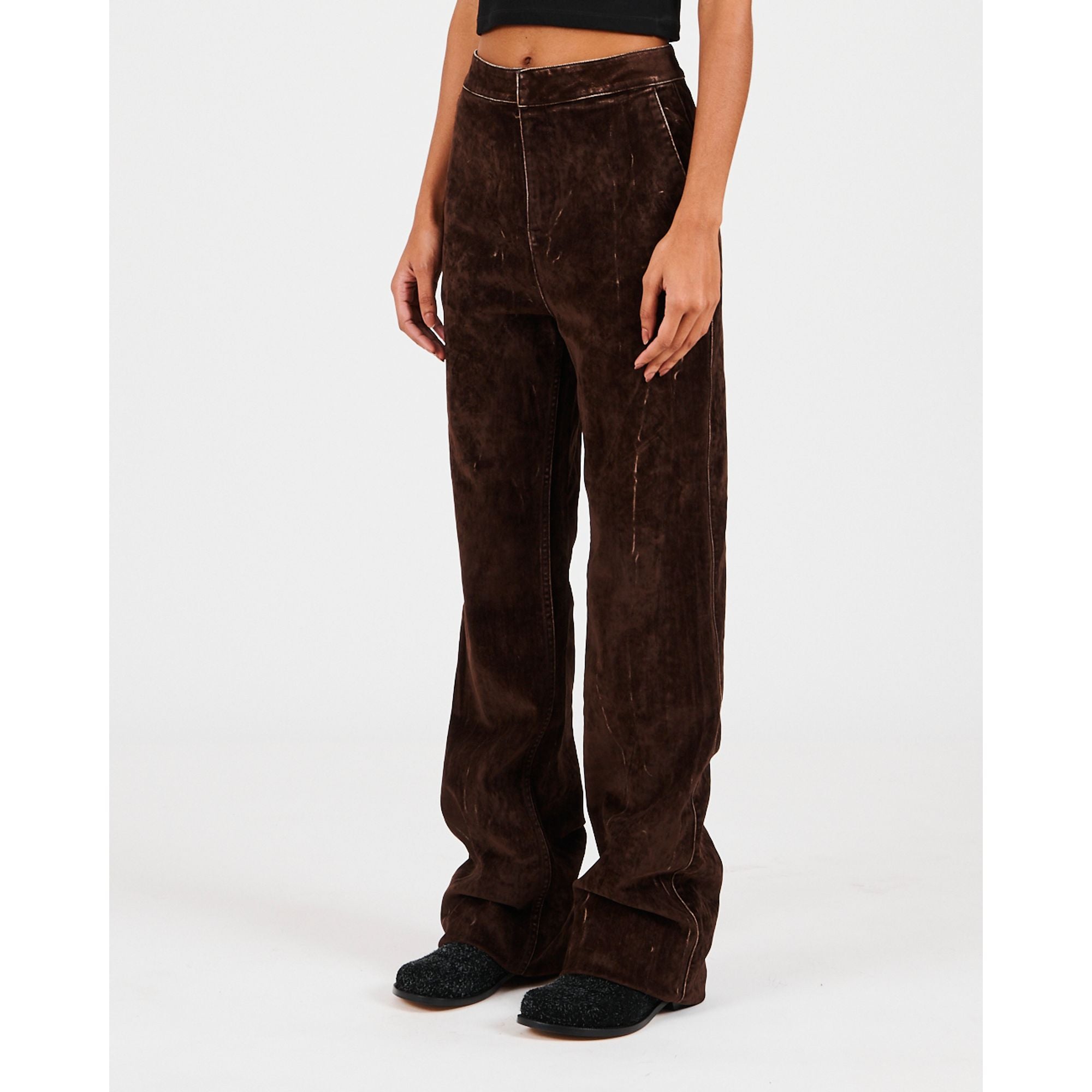 Women Bootleg Jeans Af - Coffee Bean