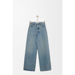 Women High Waisted Jeans Af - Washed Blue